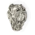 Miniatyrbillede 3 af 7: Napolitansk mastiff, napolitansk mastiff, Mastino napoletano II - broche med en hund i gaveæske, elegant nål, reversnål fra Art-Dog