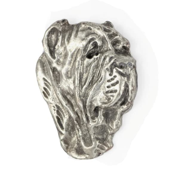 Napolitansk mastiff, napolitansk mastiff, Mastino napoletano II - broche med en hund i gaveæske, elegant nål, reversnål fra Art-Dog