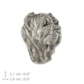 Miniatyrbillede 5 af 7: Napolitansk mastiff, napolitansk mastiff, Mastino napoletano II - broche med en hund i gaveæske, elegant nål, reversnål fra Art-Dog