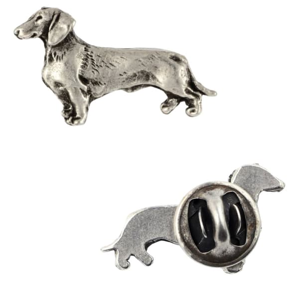 Gravhund - en hundebroche i gaveæske, en elegant nål, en reversnål fra Art-Dog