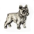 Pikkukuva 3 / 7: Ranskanbulldoggi I - rintakoru koiran kanssa lahjarasiassa, tyylikäs pinssi, rintaneula Art-Dog