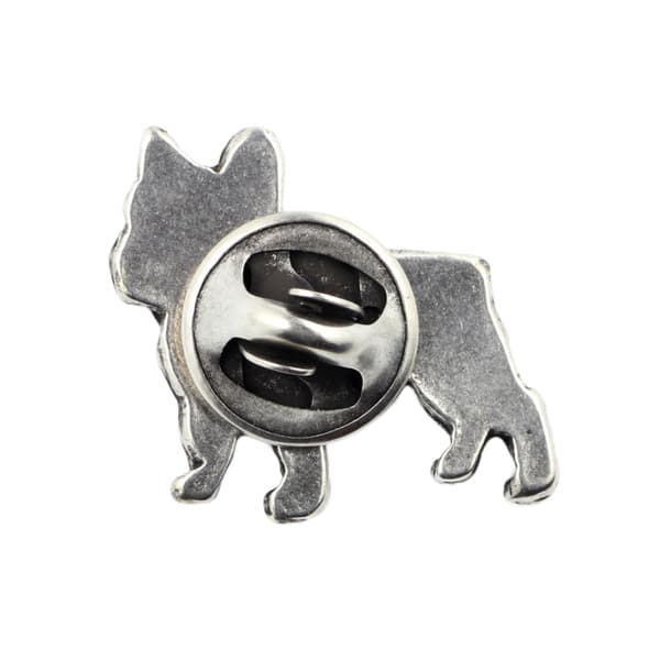 Ranskanbulldoggi I - rintakoru koiran kanssa lahjarasiassa, tyylikäs pinssi, rintaneula Art-Dog