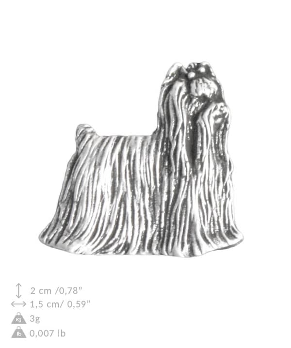 Yorkshirenterrieri, York, York, Yorkie - rintakoru koiran kanssa lahjarasiassa, tyylikäs pinssi, rintaneula Art-Dog