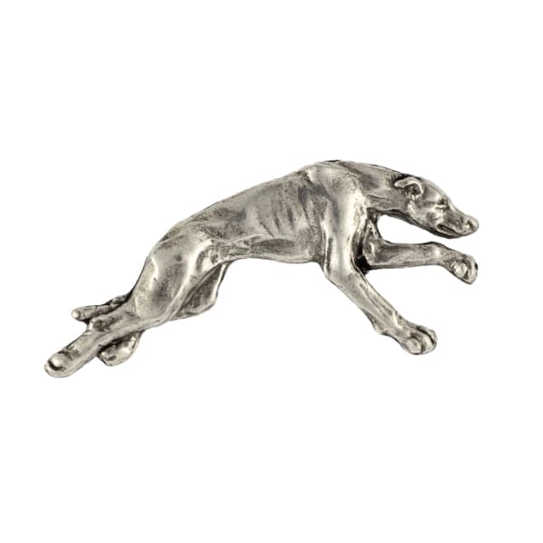 Greyhound, engelsk Greyhound - broche med en hund i gaveæske, elegant nål, reversnål fra Art-Dog