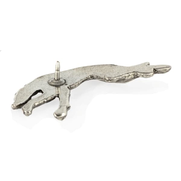 Greyhound, engelsk Greyhound - broche med en hund i gaveæske, elegant nål, reversnål fra Art-Dog