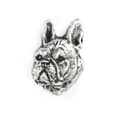 Miniatyrbillede 3 af 7: French Bulldog II - broche med en hund i gaveæske, elegant nål, reversnål fra Art-Dog