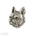 Miniatyrbillede 5 af 7: French Bulldog II - broche med en hund i gaveæske, elegant nål, reversnål fra Art-Dog