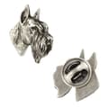 Miniatyrbillede 1 af 7: Schnauzer, Schnauzer II - hundebroche i gaveæske, elegant nål, reversnål fra Art-Dog