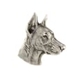 Pikkukuva 3 / 7: Doberman, Dobermann I - rintakoru koiran kanssa lahjarasiassa, tyylikäs neula, rintaneula Art-Dog