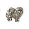 Miniatyrbillede 4 af 7: Chow Chow - en broche med en hund i en gaveæske, en elegant nål, en reversnål fra Art-Dog