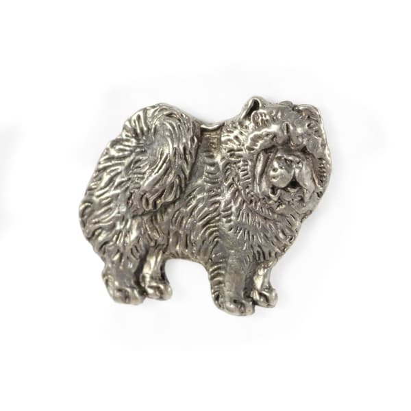 Chow Chow - en broche med en hund i en gaveæske, en elegant nål, en reversnål fra Art-Dog