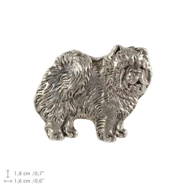 Chow Chow - en broche med en hund i en gaveæske, en elegant nål, en reversnål fra Art-Dog