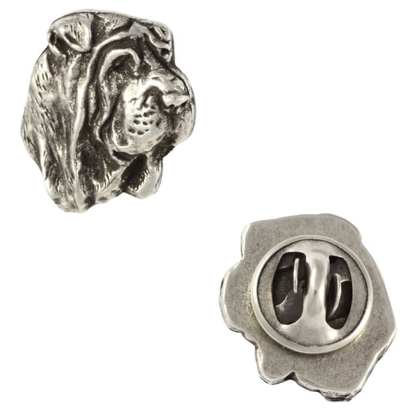 Shar Pei II - rintakoru koiralla lahjarasiassa, tyylikäs pinssi, Art-Dogin rintaneula