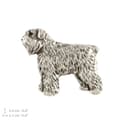 Miniatyrbillede 5 af 7: Bouvier des Flandres - en broche med en hund i en gaveæske, en elegant nål, en reversnål fra Art-Dog