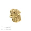 Miniatyrbild 5 av 7: Bullmastiff, Bulmastiff I - brosch med en hund i en dekorativ låda, elegant guldpläterad nål, jacknål från Art-Dog