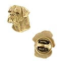 Miniatyrbild 1 av 7: Bullmastiff, Bulmastiff I - brosch med en hund i en dekorativ låda, elegant guldpläterad nål, jacknål från Art-Dog