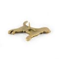 Miniatyrbillede 7 af 7: Beagle - broche med en hund i en dekorativ æske, elegant guldbelagt nål, jakkenål fra Art-Dog