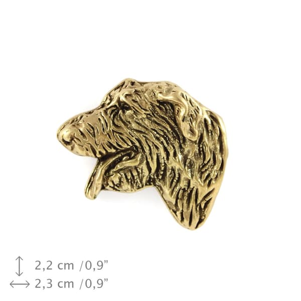 Irsk ulvehund, irsk ulvehund II - broche med en hund i en dekorativ æske, elegant forgyldt nål, jakkenål fra Art-Dog