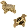 Miniatyrbillede 1 af 7: Engelsk Cocker Spaniel - broche med en hund i en dekorativ æske, elegant forgyldt nål, jakkenål fra Art-Dog