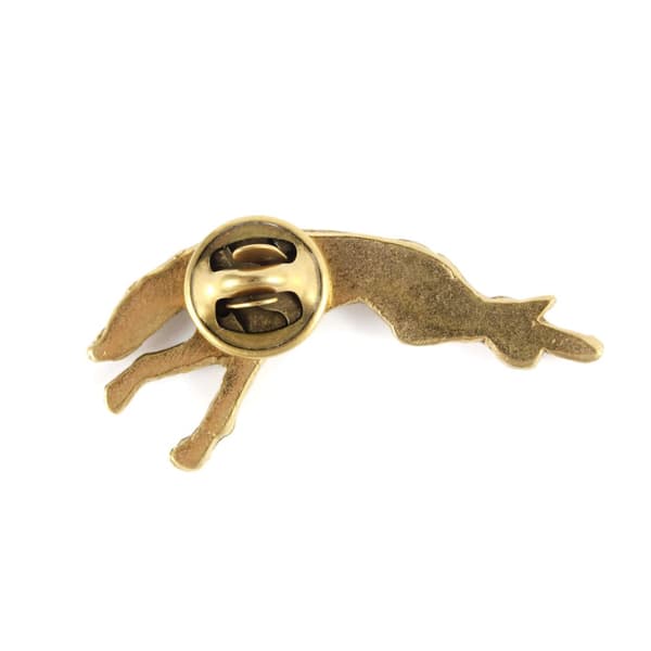 Greyhound, engelsk Greyhound - broche med en hund i en dekorativ æske, elegant forgyldt nål, jakkenål fra Art-Dog