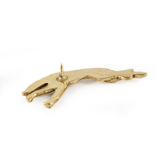 Greyhound, engelsk Greyhound - broche med en hund i en dekorativ æske, elegant forgyldt nål, jakkenål fra Art-Dog