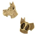 Miniatyrbillede 1 af 7: Great Dane I - broche med en hund i en dekorativ æske, elegant forgyldt nål, jakkenål fra Art-Dog