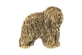 Miniatyrbillede 3 af 7: Polsk Lowland Sheepdog, PON II - hundebroche i en dekorativ æske, elegant forgyldt nål, Art-Dog jakkestift
