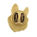 Miniatyrbillede 5 af 7: French Bulldog II - broche med en hund i en dekorativ æske, elegant forgyldt nål, jakkenål fra Art-Dog