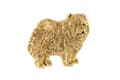 Miniatyrbillede 3 af 7: Chow Chow - broche med en hund i en dekorativ æske, elegant guldbelagt nål, jakkenål fra Art-Dog