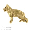 Miniatyrbillede 5 af 7: Schæferhund, Alsace II - hundebroche i en dekorativ æske, elegant forgyldt nål, Art-Dog jakkenål