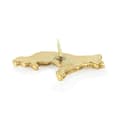 Miniatyrbillede 7 af 7: Schæferhund, Alsace II - hundebroche i en dekorativ æske, elegant forgyldt nål, Art-Dog jakkenål
