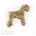Miniatyrbillede 4 af 6: Schnauzer, Schnauzer - forgyldt nålebroche, elegant dekoration med en hund, unik nål fra Art-Dog