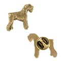 Miniatyrbillede 1 af 6: Schnauzer, Schnauzer - forgyldt nålebroche, elegant dekoration med en hund, unik nål fra Art-Dog