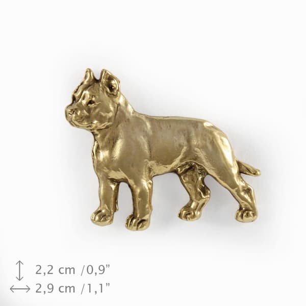 Cane Corso Italiano I - kullattu pinnerintaneula, elegantti koristelu koiralla, Art-Dogin ainutlaatuinen pinssi