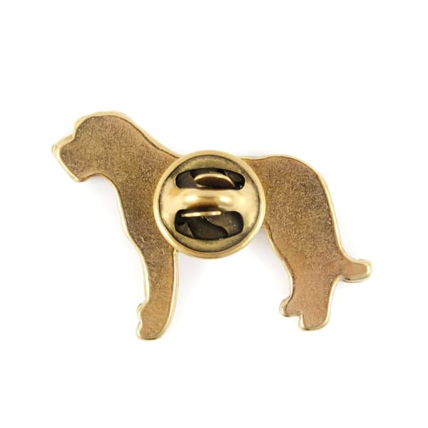 Irländsk varghund, irländsk varghund I - guldpläterad nålbrosch, elegant dekoration med en hund, unik nål av Art-Dog