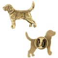 Pikkukuva 1 / 6: Beagle - kullattu pinnerintaneula, elegantti koristelu koiralla, ainutlaatuinen Art-Dog pinssi