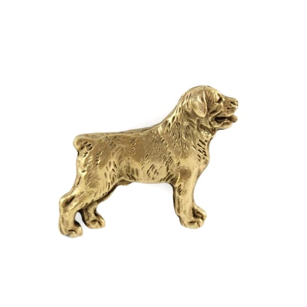 Rottweiler - kullattu neularintaneula, elegantti koristelu koiralla, ainutlaatuinen Art-Dog pinssi