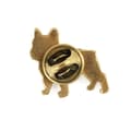 Miniatyrbillede 5 af 6: French Bulldog I - forgyldt nålebroche, elegant dekoration med en hund, unik nål fra Art-Dog