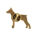 Miniatyrbillede 5 af 6: Doberman, Dobermann - forgyldt nålebroche, elegant dekoration med en hund, unik nål fra Art-Dog