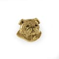 Pikkukuva 2 / 6: Englantibulldoggi, Bulldog II - kullattu pinnerintaneula, elegantti koristelu koiralla, Art-Dogin ainutlaatuinen pinssi