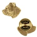 Miniatyrbillede 1 af 6: Staffordshire Bull Terrier, Staffik, Staffi - forgyldt nålebroche, elegant dekoration med en hund, unik nål fra Art-Dog