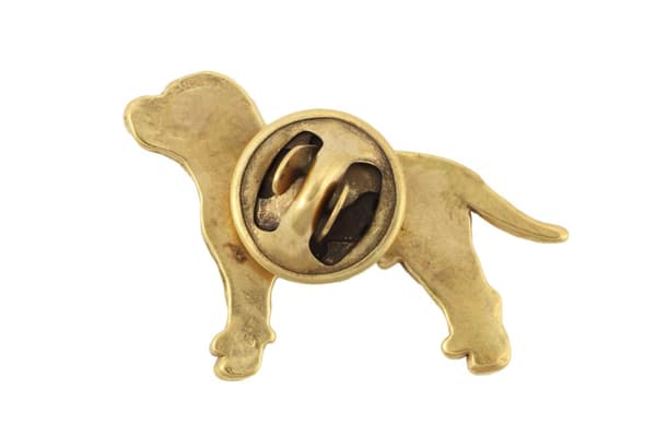Staffordshire Bull Terrier, Staffik, Staffi II - forgyldt nålebroche, elegant dekoration med en hund, unik nål fra Art-Dog