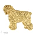 Pikkukuva 6 / 6: Bouvier des Flandres - kullattu pinnerintaneula, elegantti koristelu koiralla, ainutlaatuinen Art-Dogin pinssi
