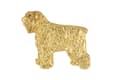 Pikkukuva 2 / 6: Bouvier des Flandres - kullattu pinnerintaneula, elegantti koristelu koiralla, ainutlaatuinen Art-Dogin pinssi