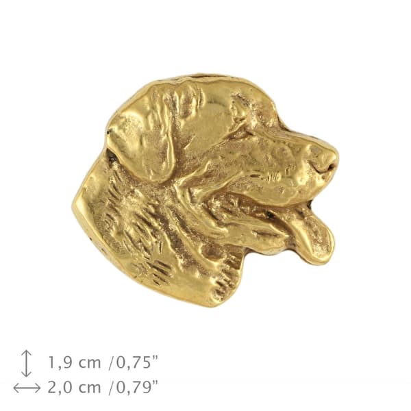 Rottweiler II - guldpläterad nålbrosch, elegant dekoration med en hund, unik Art-Dog-nål