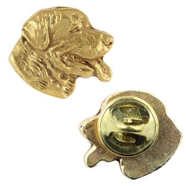 Rottweiler II - forgyldt nålebroche, elegant dekoration med en hund, unik Art-Dog-nål