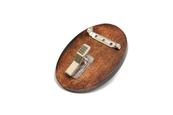 French Shepherd Briard, Berger de Brie - hundeudstillingsbroche, løbsnummerklip, Art-Dog hundenål