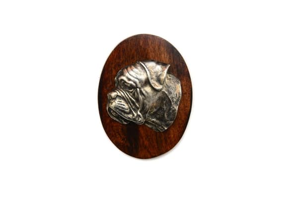 Bullmastiff, Bulmastiff I - koiranäyttely rintakoru, aloitusnumeroklipsi, Art-Dog koirapinta