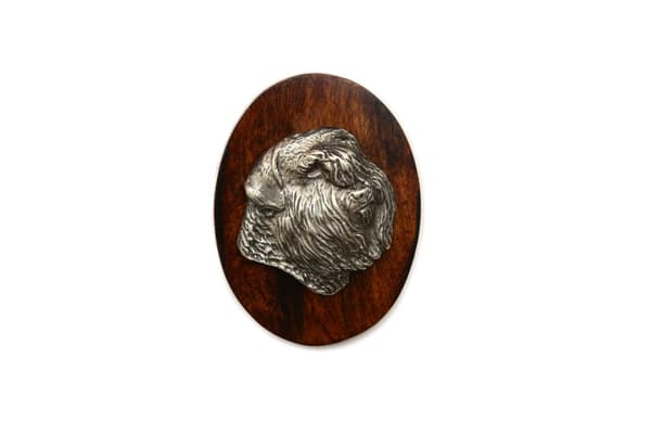 Bouvier des Flandres - koiranäyttelyn rintakoru, kilpailunumeroklipsi, Art-Dog koiranneula