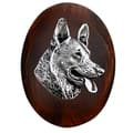 Pikkukuva 1 / 4: Saksanpaimenkoira, Elsassilainen - koiranäyttelyn rintakoru, kilpailunumeroklipsi, Art-Dog koiranneula